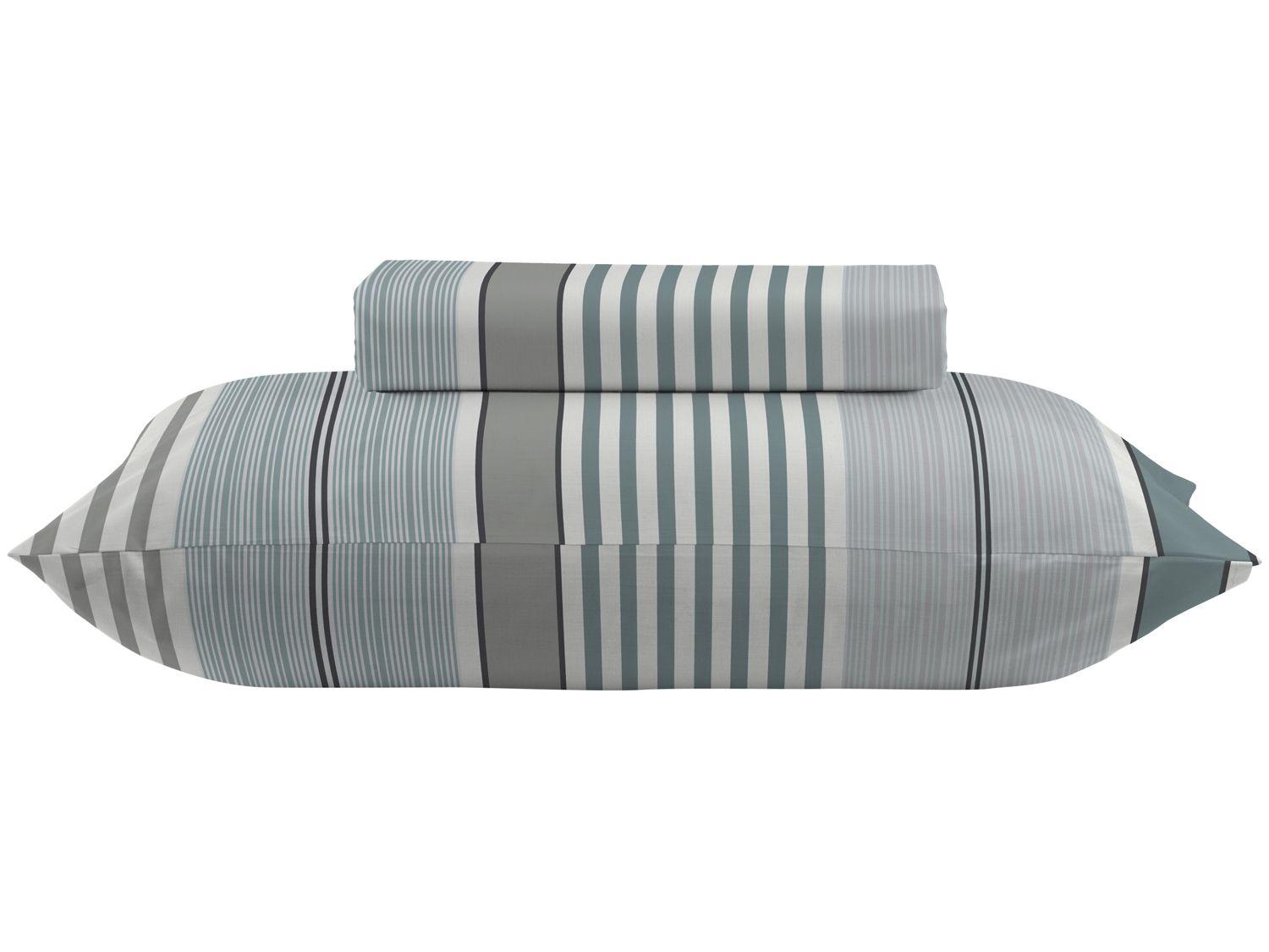 Jogo de Cama Solteiro 100% algodão Camesa 120 fios Super Cotton Aquatic Piscina 2 Peças
