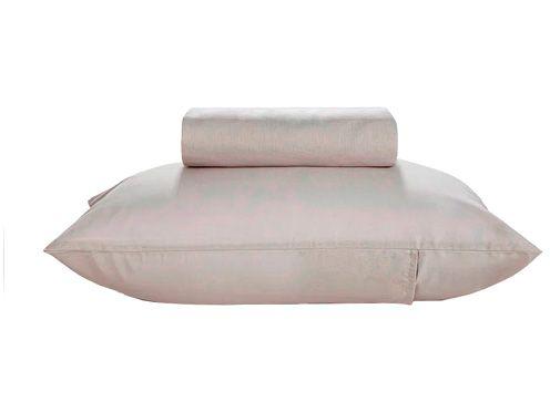 Jogo de Cama Solteiro 100% Algodão Karsten 150 Fios Matiz Cinza 2 Peças