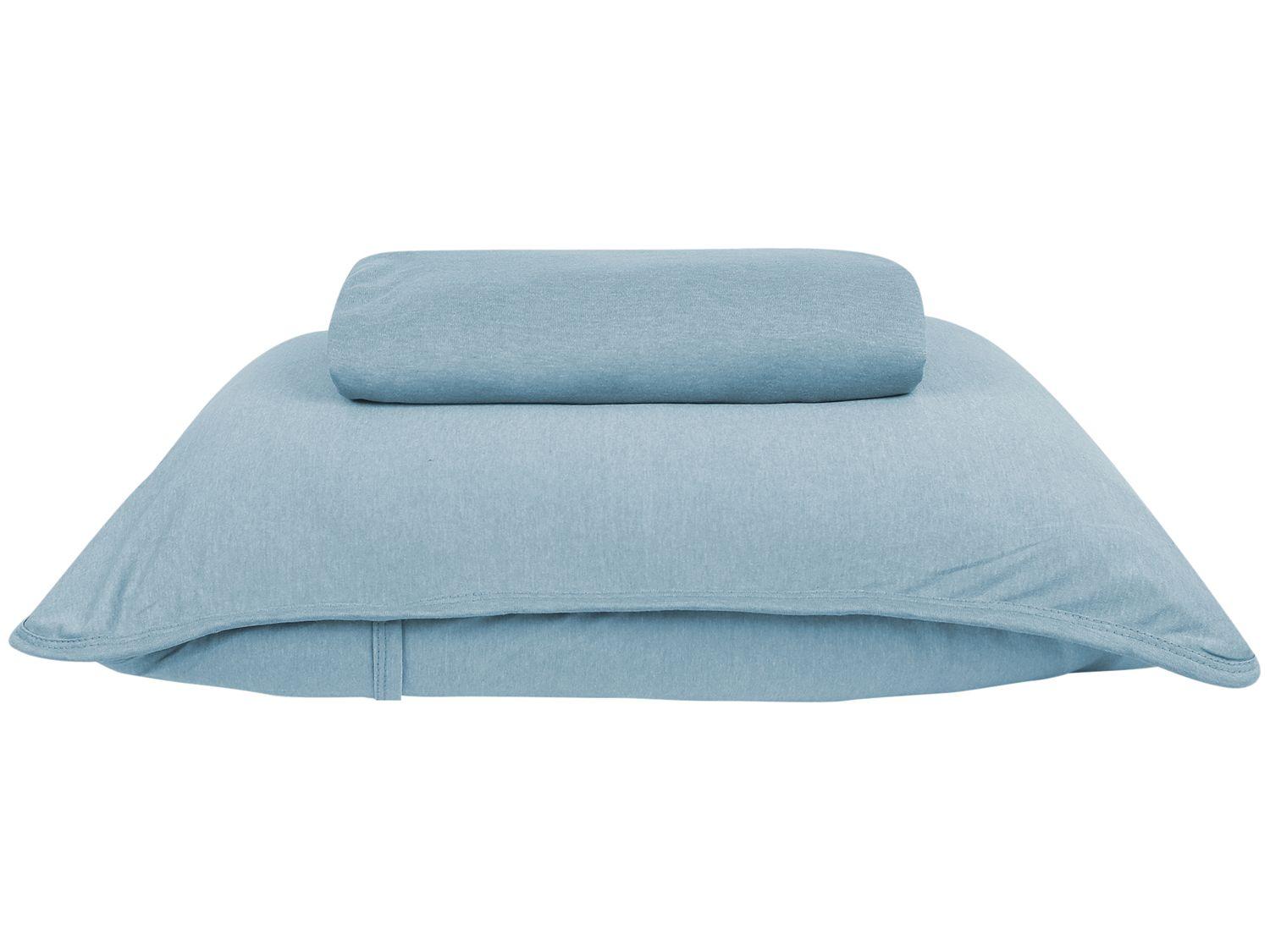 Jogo de Cama Solteiro Atlântica Mescla Urban Azul Lua 2 Peças