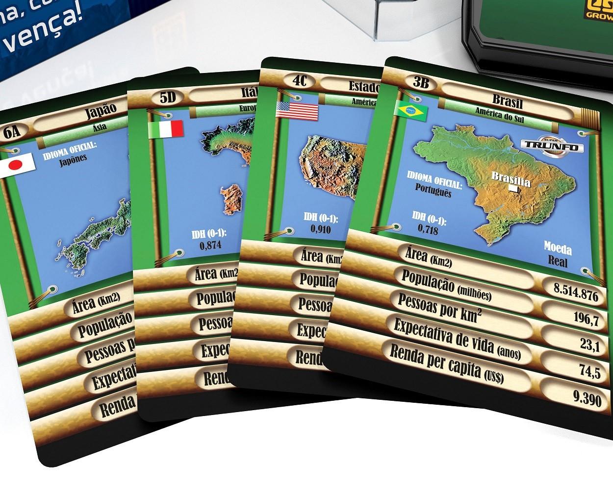 Jogo De Cartas Super Trunfo Países - Grow - Jogos de Cartas - Magazine ...