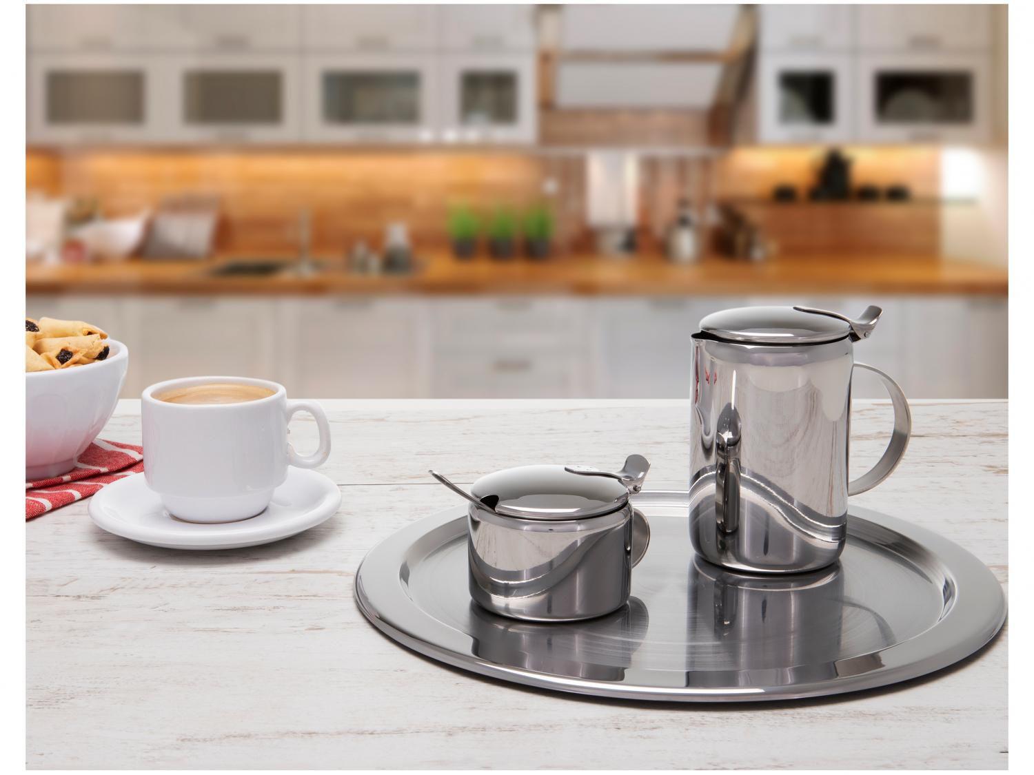 Conjunto De Inox Para Chá E Café Alta Qualidade em Promoção na