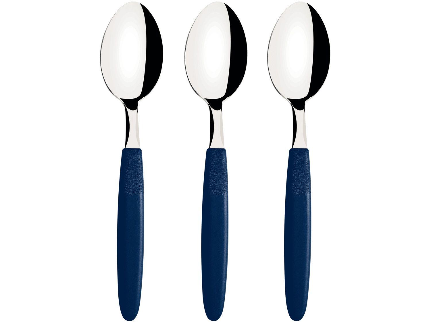 Jogo de Colher Tramontina Ipanema Azul 3 Peças