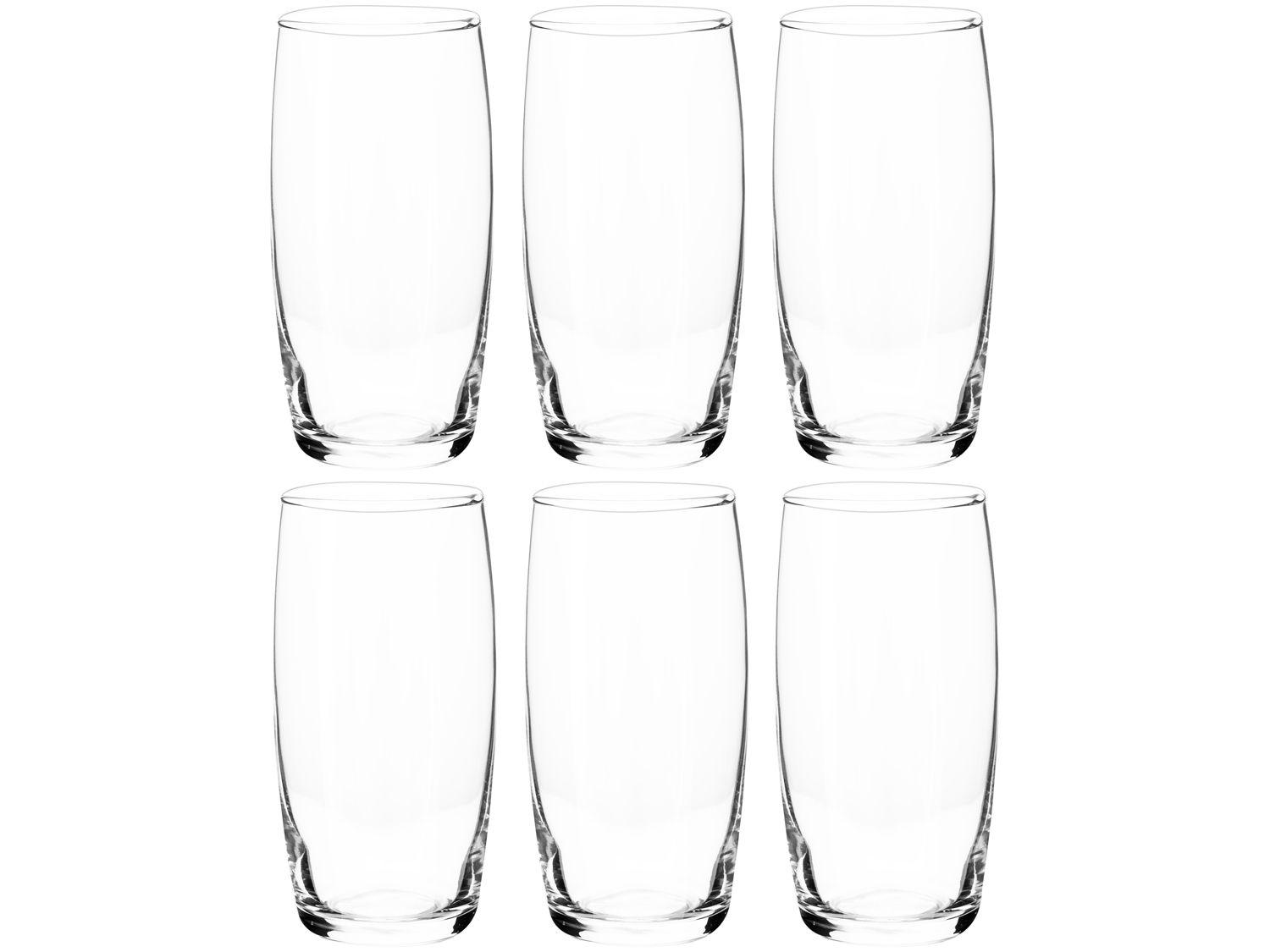 Jogo de Copos de Vidro 300ml 6 Peças Nadir