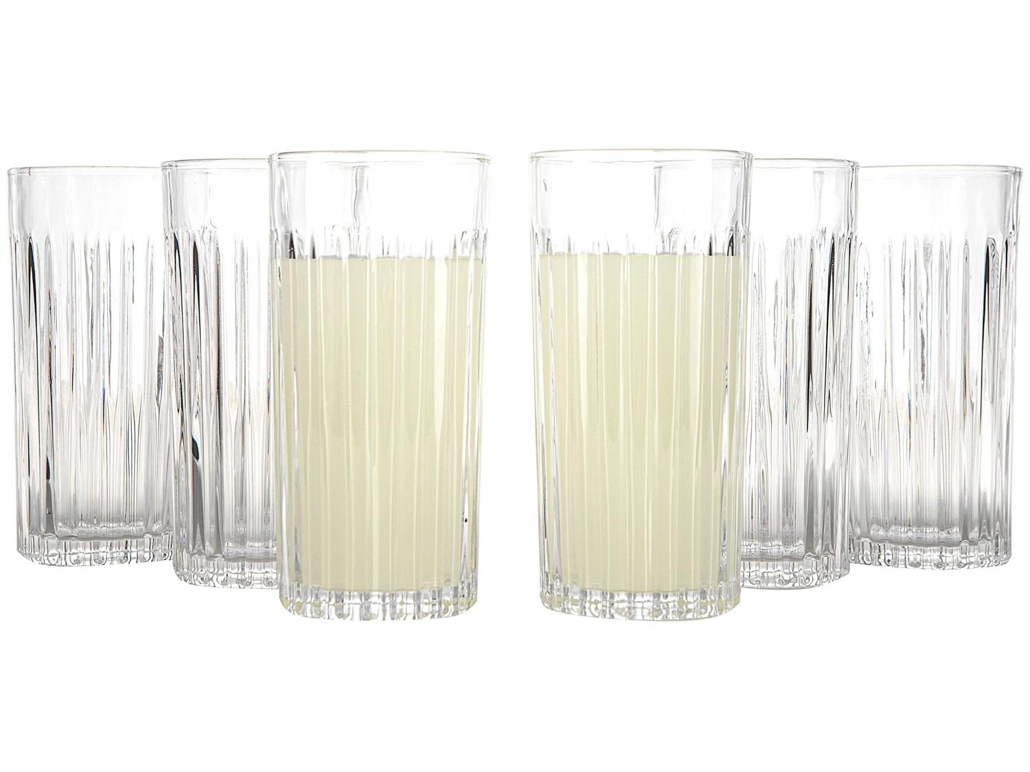 Jogo de Copos de Vidro 350ml 6 Peças Haus Concept Filetto