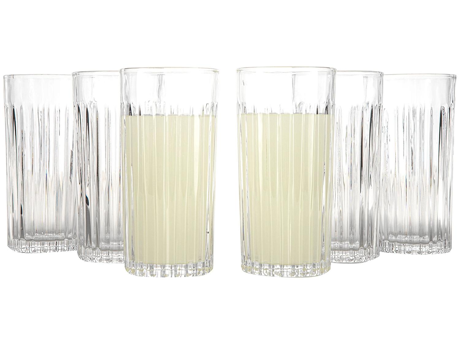 Jogo de Copos de Vidro 350ml 6 Peças Haus Concept Filetto