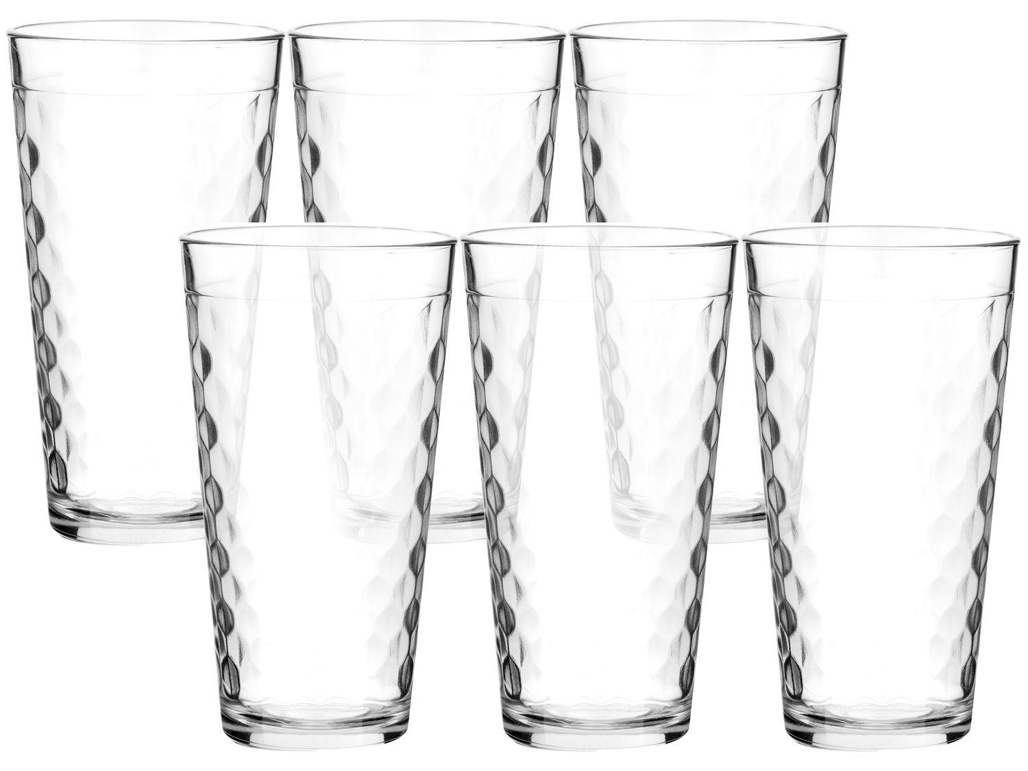 Jogo de Copos de Vidro 350ml 6 Peças Nadir