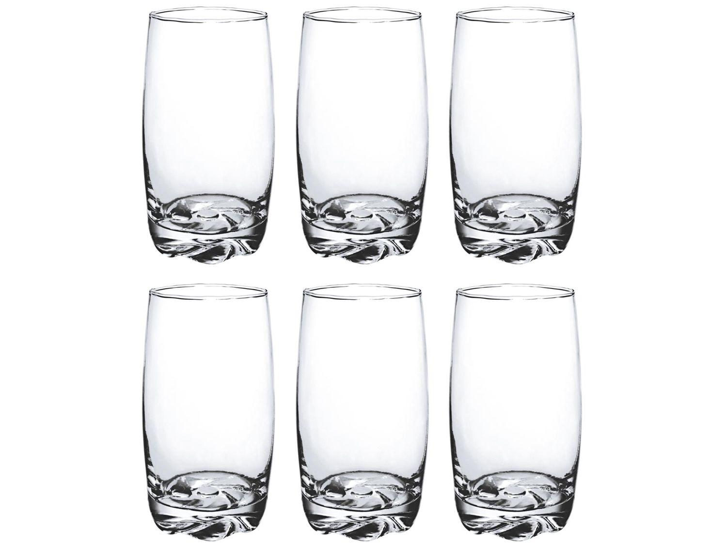 Jogo de Copos de Vidro 370ml 6 Peças Hauskraft Apolo