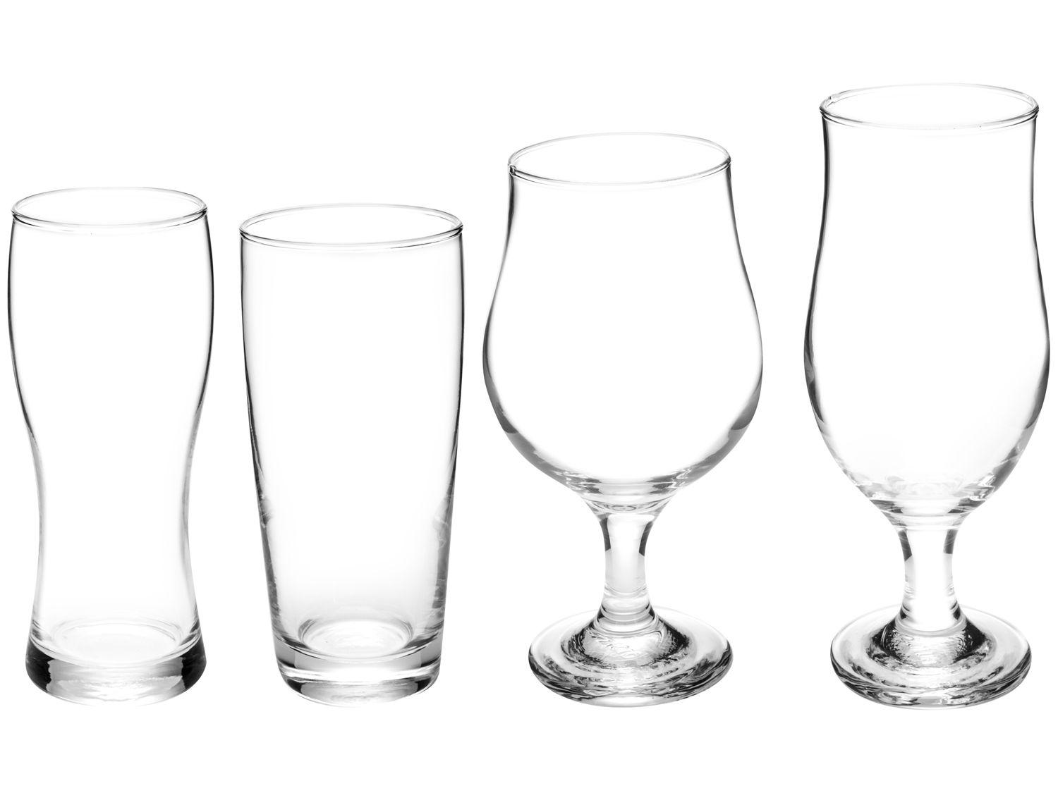 Jogo de Copos de Vidro para Cerveja 4 Peças