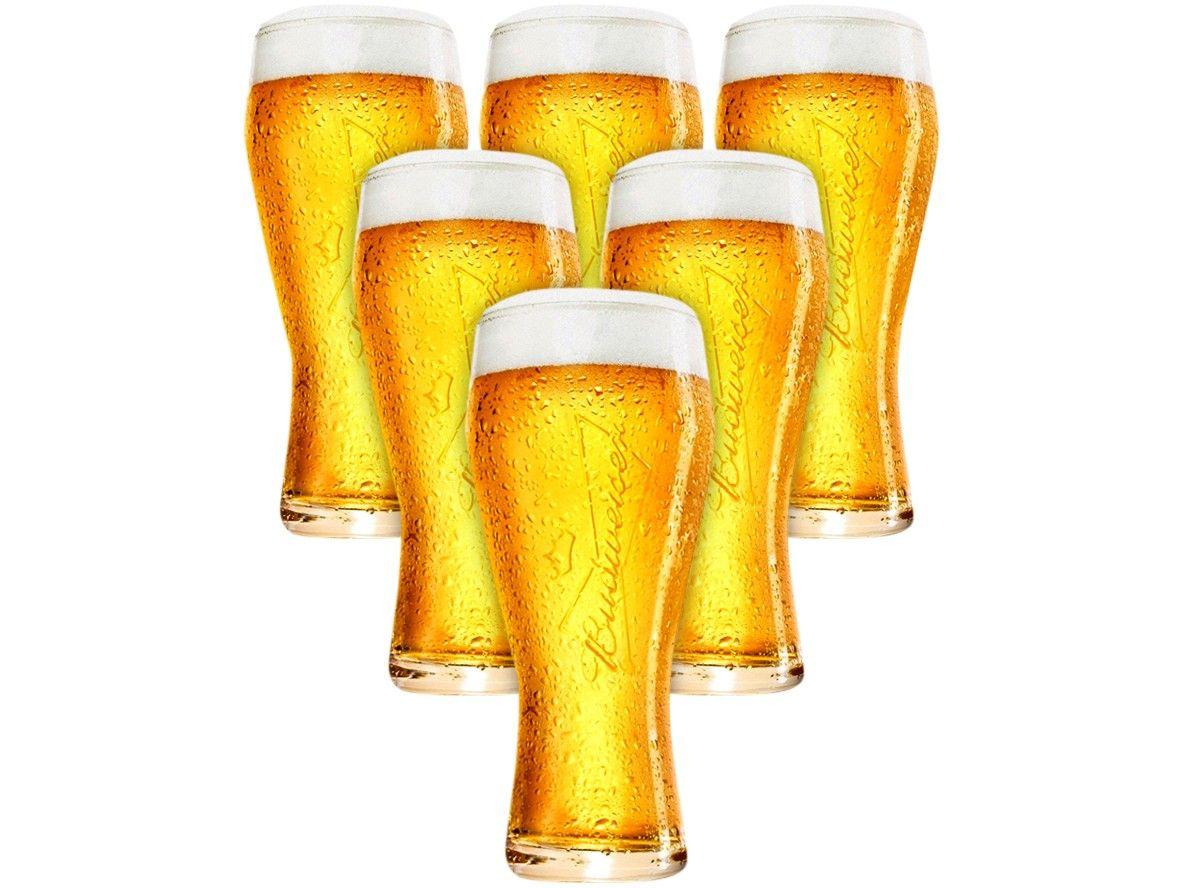 Jogo de Copos de Vidro para Cerveja Transparente