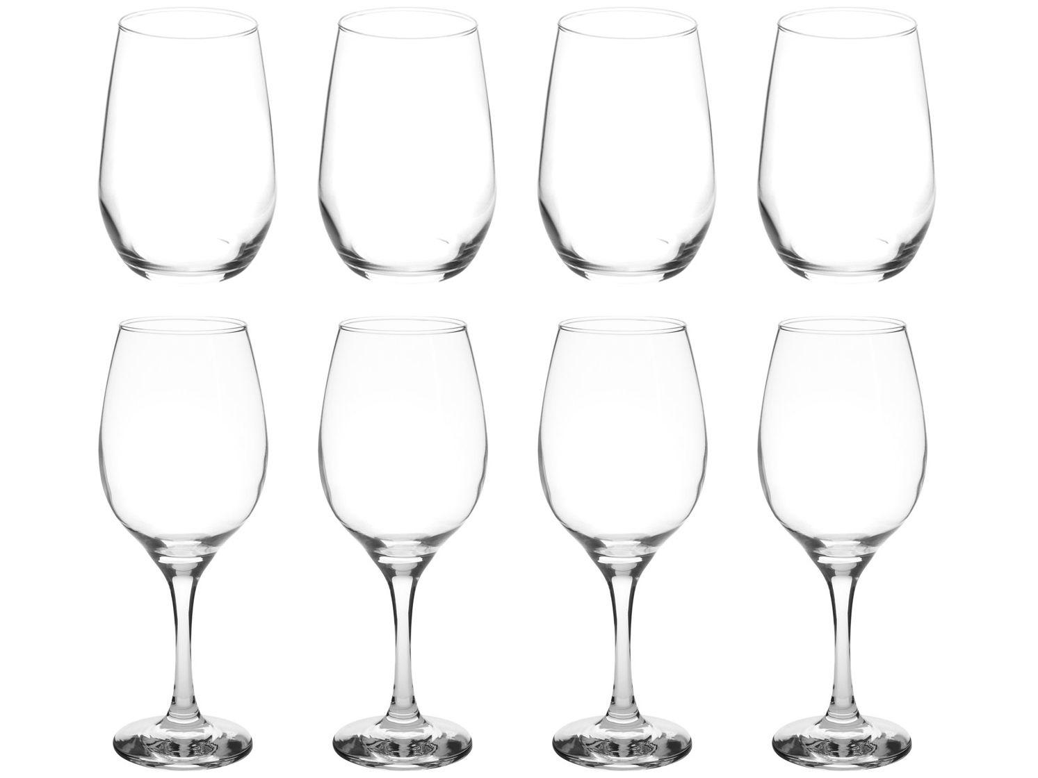 Jogo de Copos e Taças 8 Peças Nadir Barone