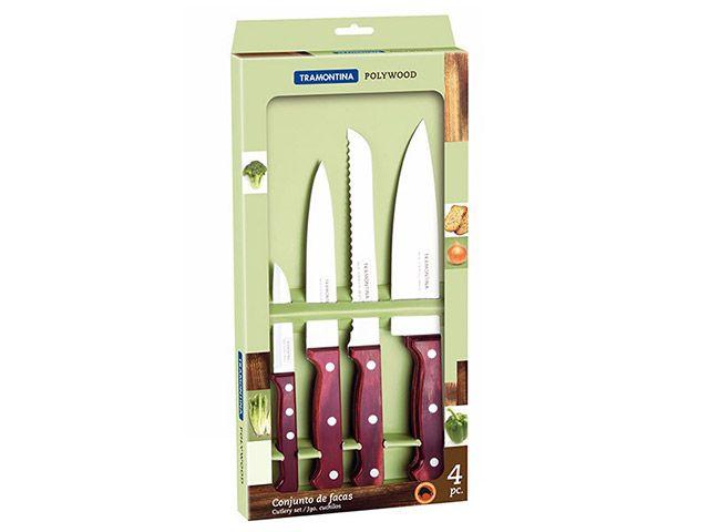 Jogo de Facas 4 Peças Tramontina Polywood 21199781