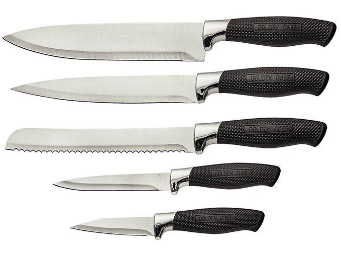 Jogo de Facas Hauskraft com Cepo Black