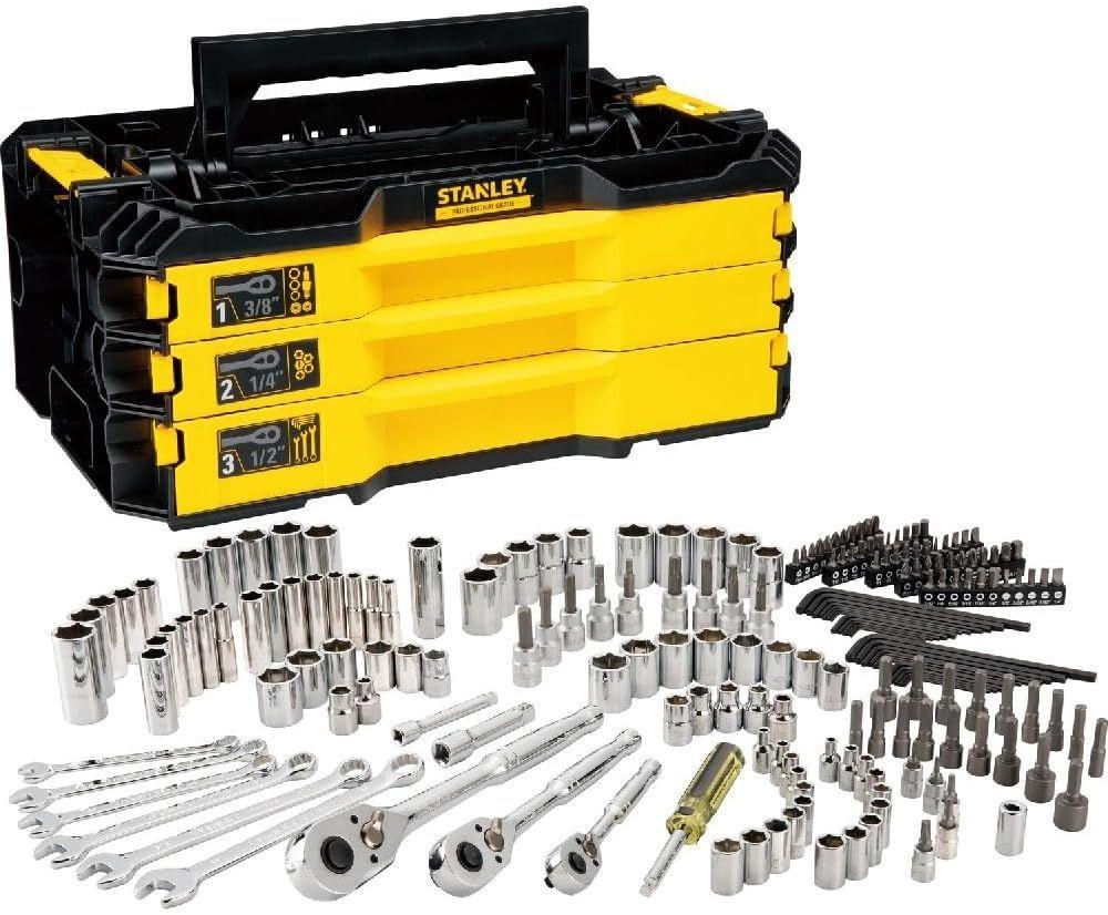 Jogo de ferramentas mecânicas Stanley com 203 peças — Stanley — Jogos de ferramentas