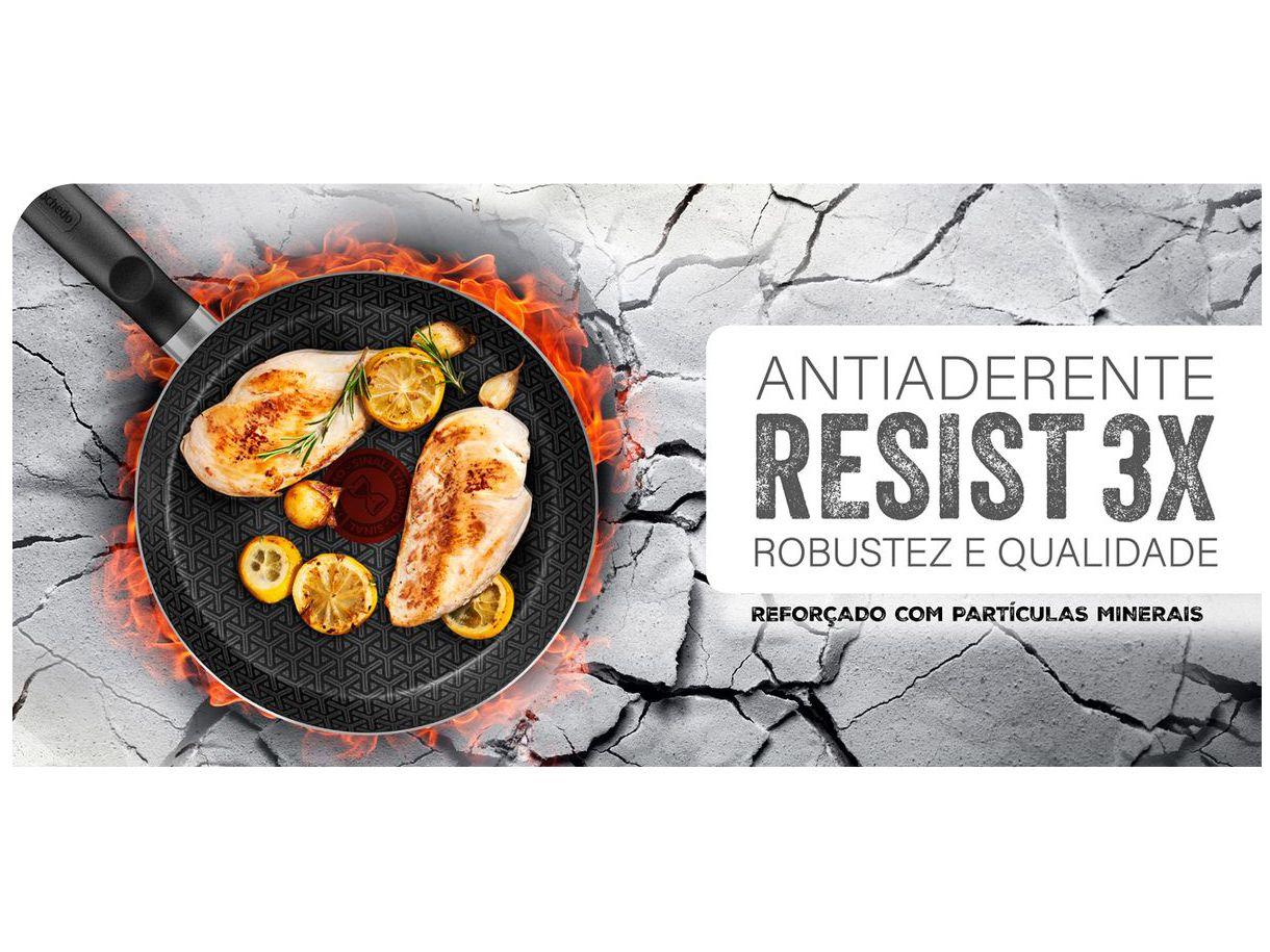 Jogo de Panelas Rochedo Antiaderente de Alumínio Grafite 5 Peças Robusta
