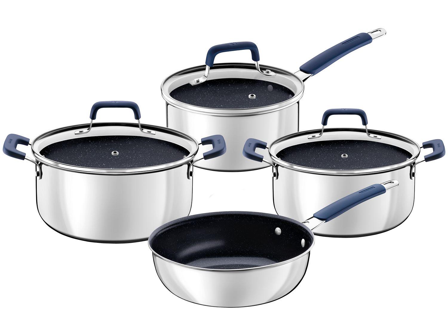 Preto e Inox - 4 peças