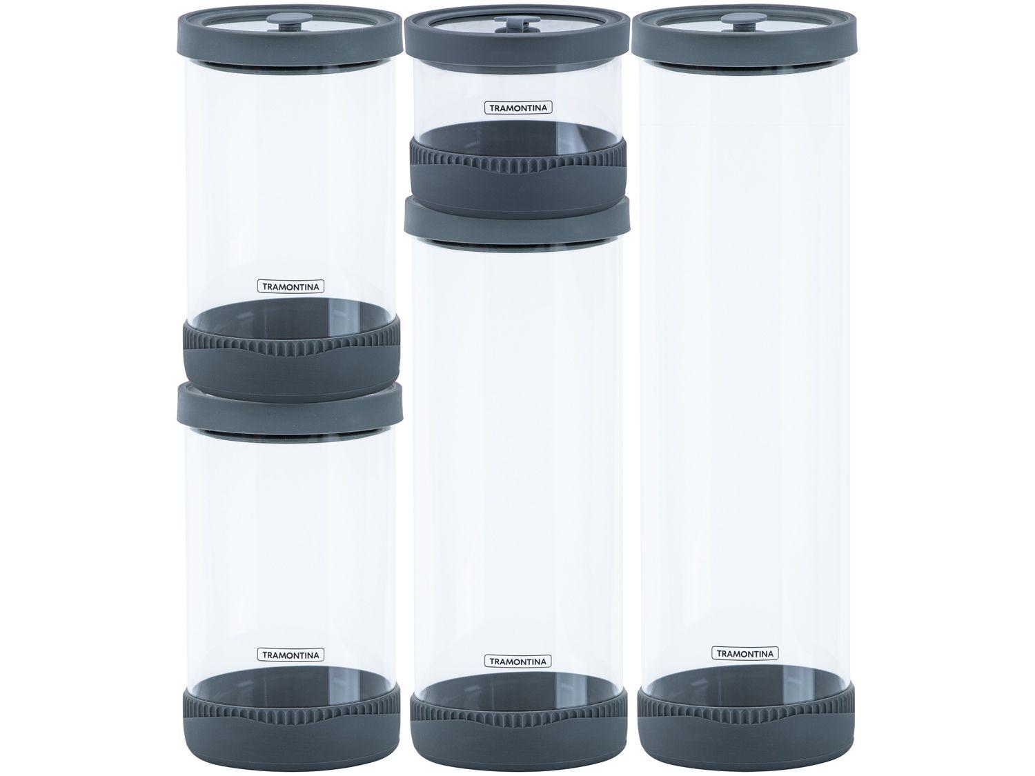 400ml, 1L, 1,5L, 1,5L, 2L - Transparente e Cinza