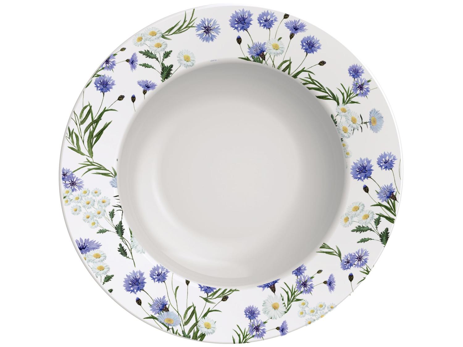 Pratos Sobremesa Sweese Porcelana - 19cm Conjunto 6 Unidades