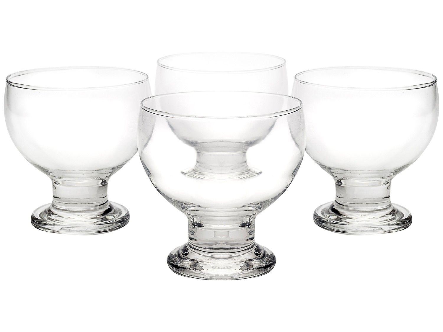 Jogo de Sobremesa Vidro Nadir Paulista 4 Peças