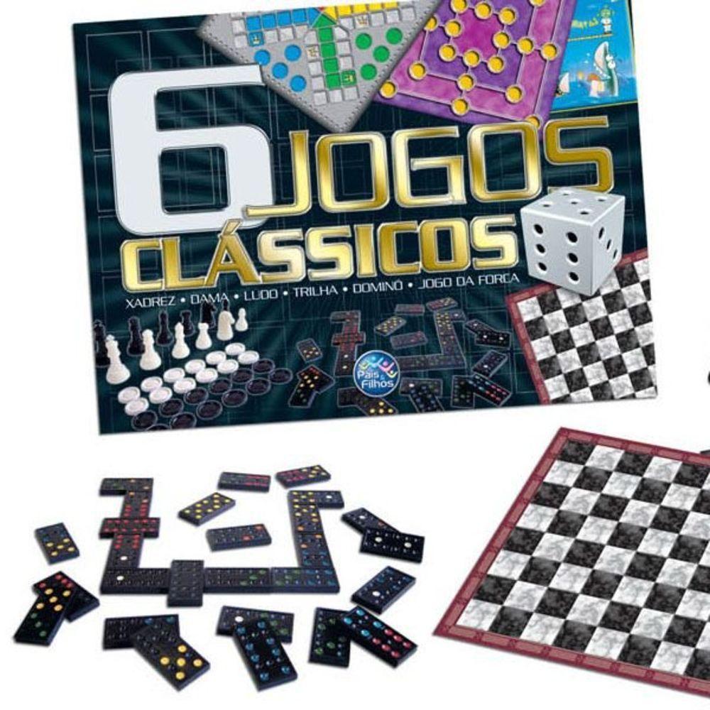 Jogo De Tabuleiro 6 Jogos Classicos - Pais E Filhos - Jogos de ...