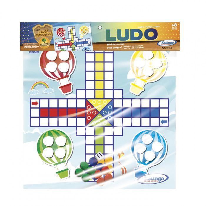 Jogo Ludo Com Tabuleiro De Madeira Mdf + 1 Dado E 16 Pinos