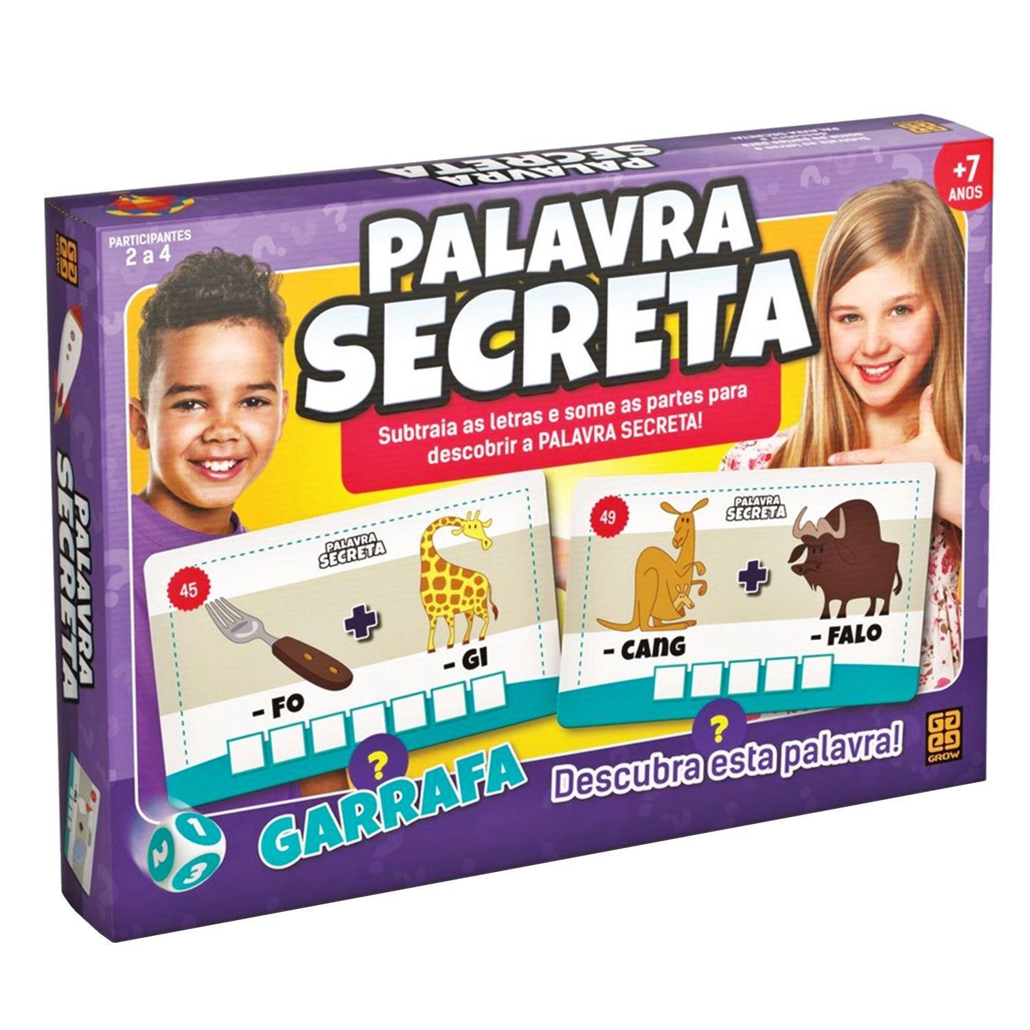 Jogo De Tabuleiro Palavra Secreta Didático - Grow - Jogos de Tabuleiro ...