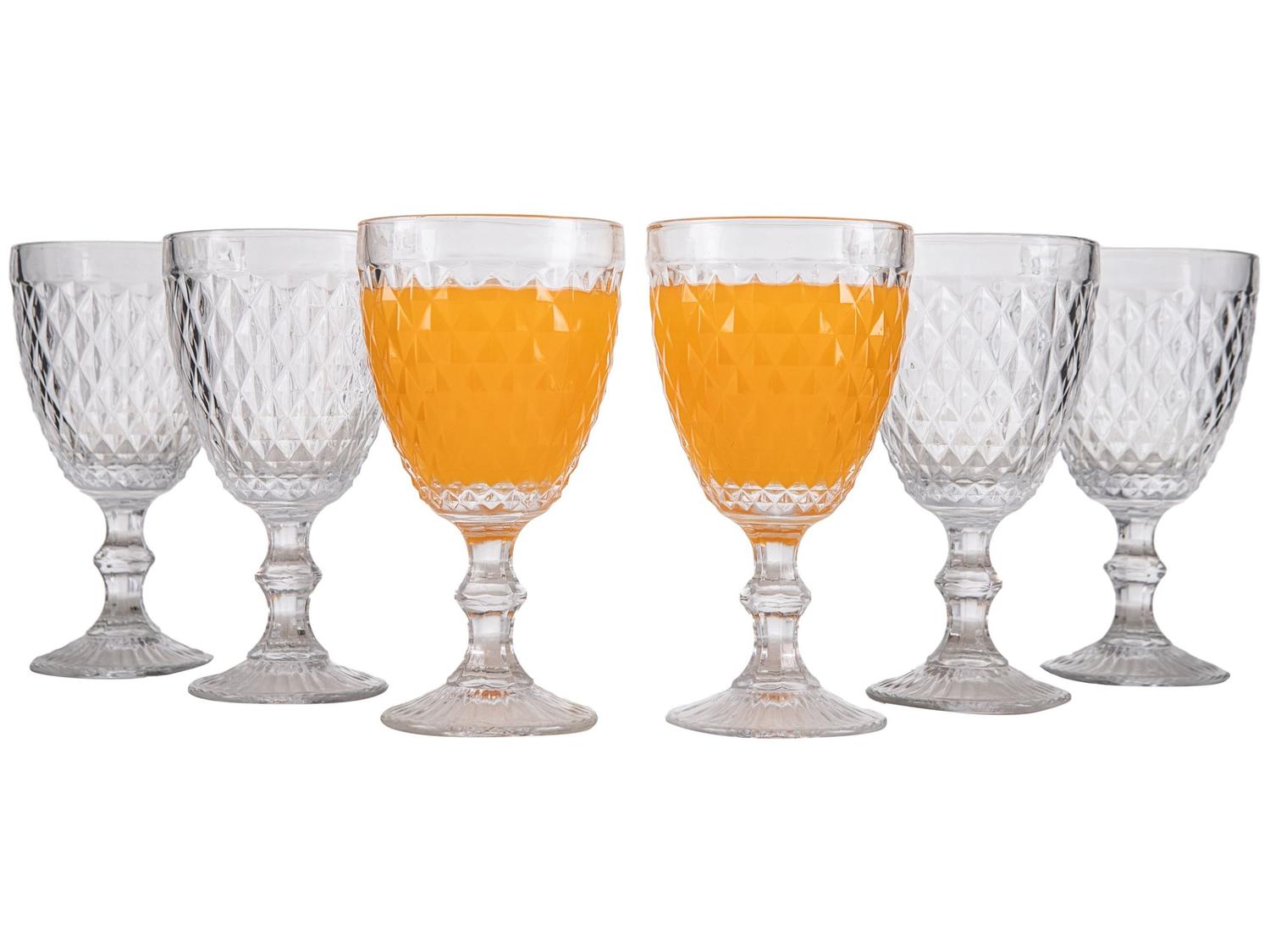 Jogo de Taças de Vidro 330ml 6 Peças Haus - Bico de Jaca Empire - Taça de Água