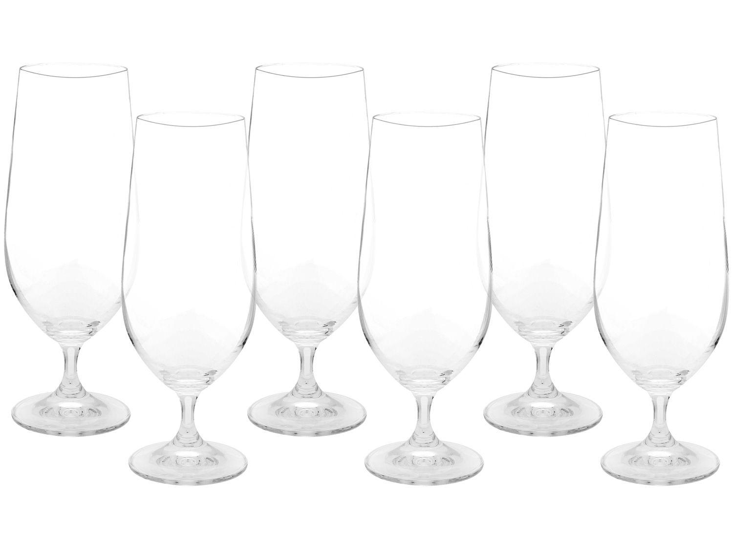 Jogo de Taças para Cerveja Cristal 380ml 6 Peças