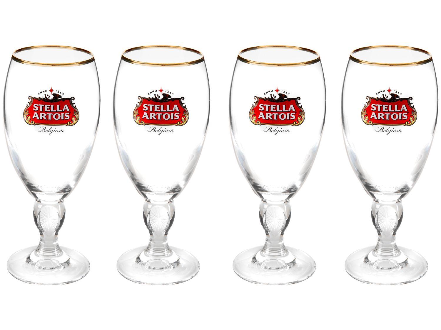 Jogo de Taças para Cerveja de Vidro 250ml