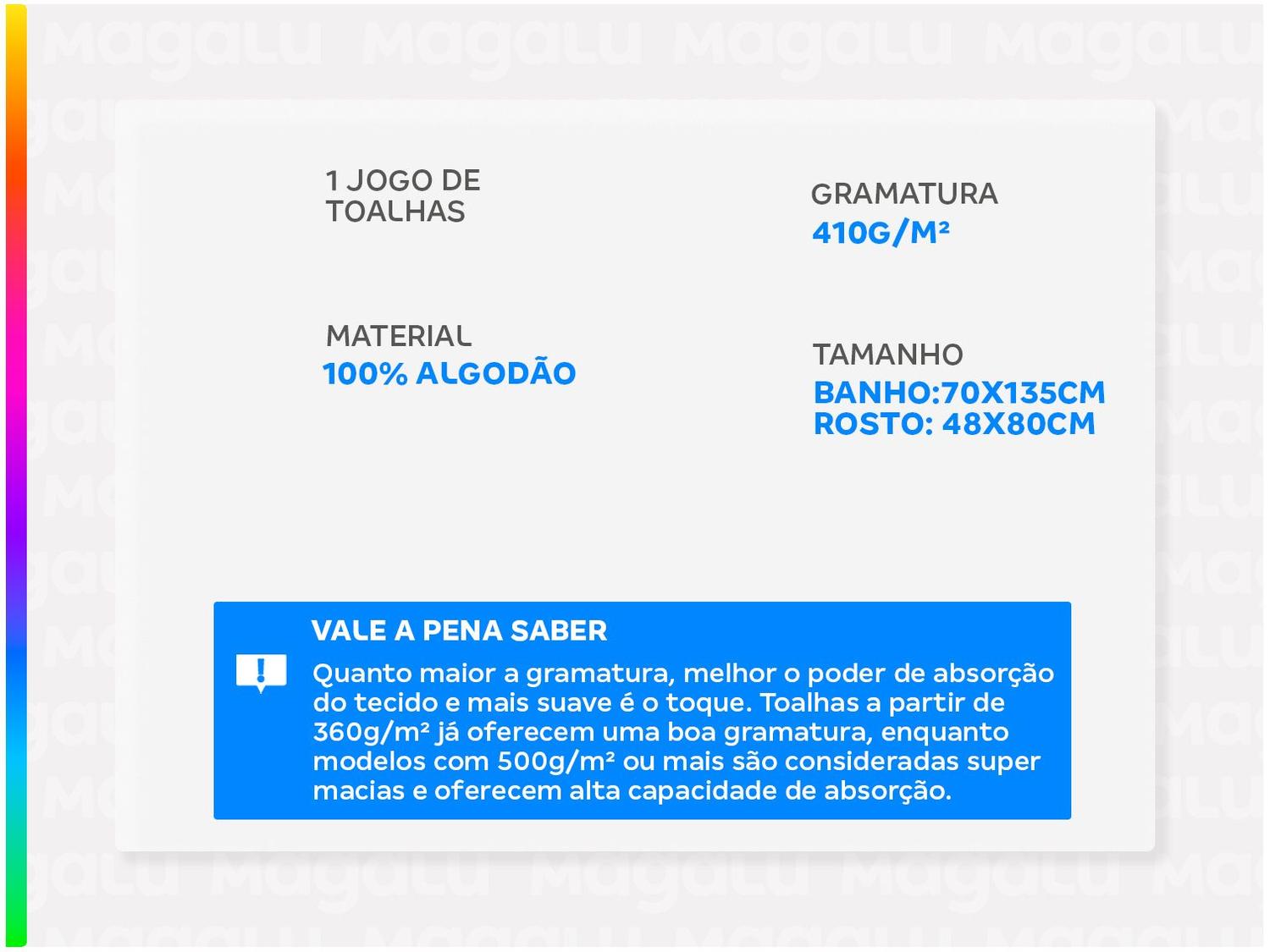 Jogo de Toalhas Buddemeyer 100% Algodão Novita Extra Soft Jacquard Felpa Azul 4 Peças