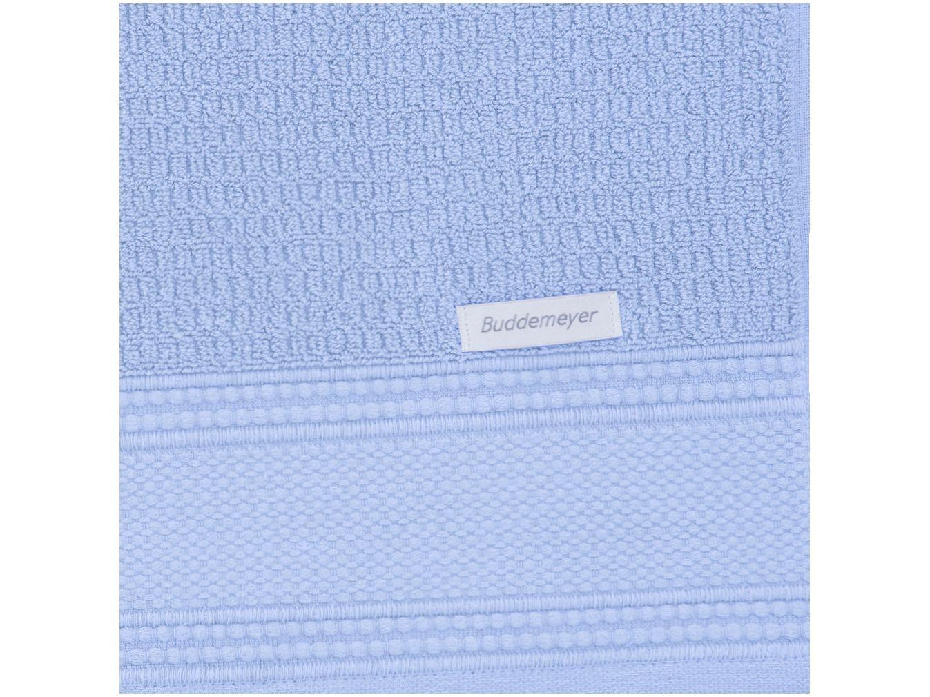 Jogo de Toalhas Buddemeyer 100% Algodão Novita Extra Soft Jacquard Felpa Azul 4 Peças
