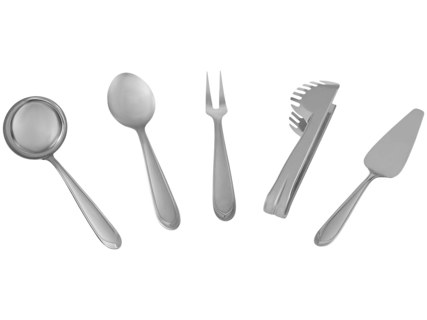 Jogo de Utensílios Inox 5 Peças