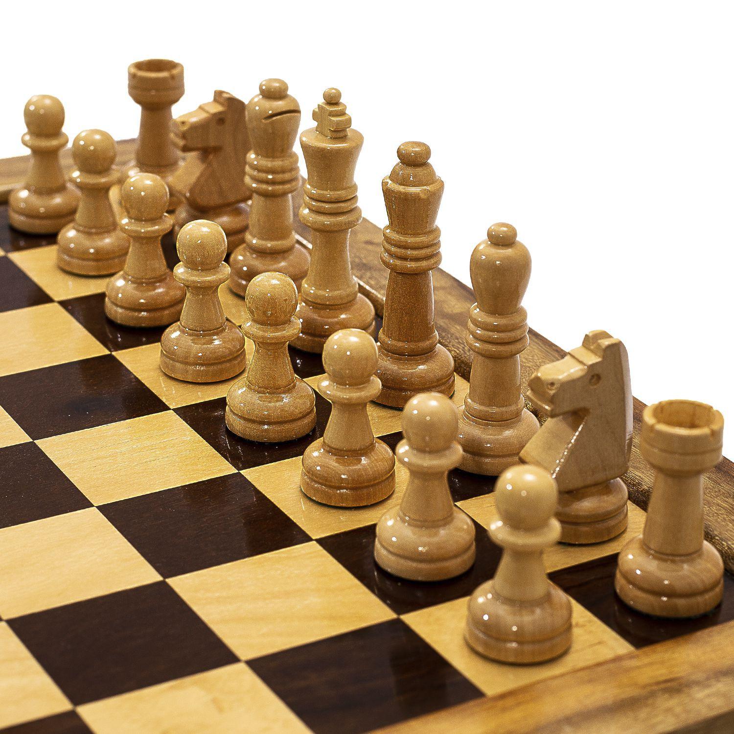 Kiboule Jogo de xadrez chinês de madeira com gaveta de