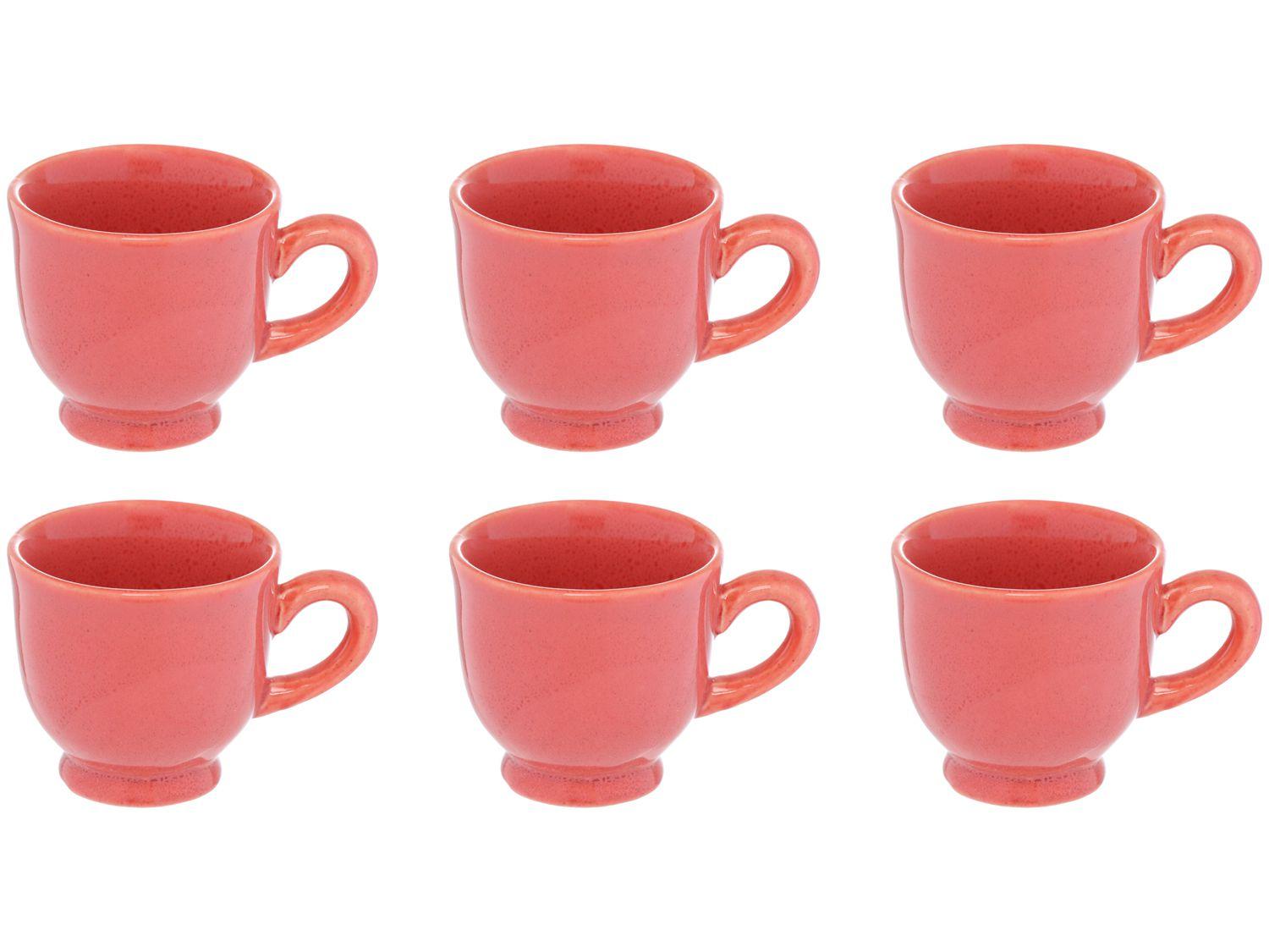 Jogo de Xícaras de Café 100ml Hauskraft Reactive Glaze 6 Peças