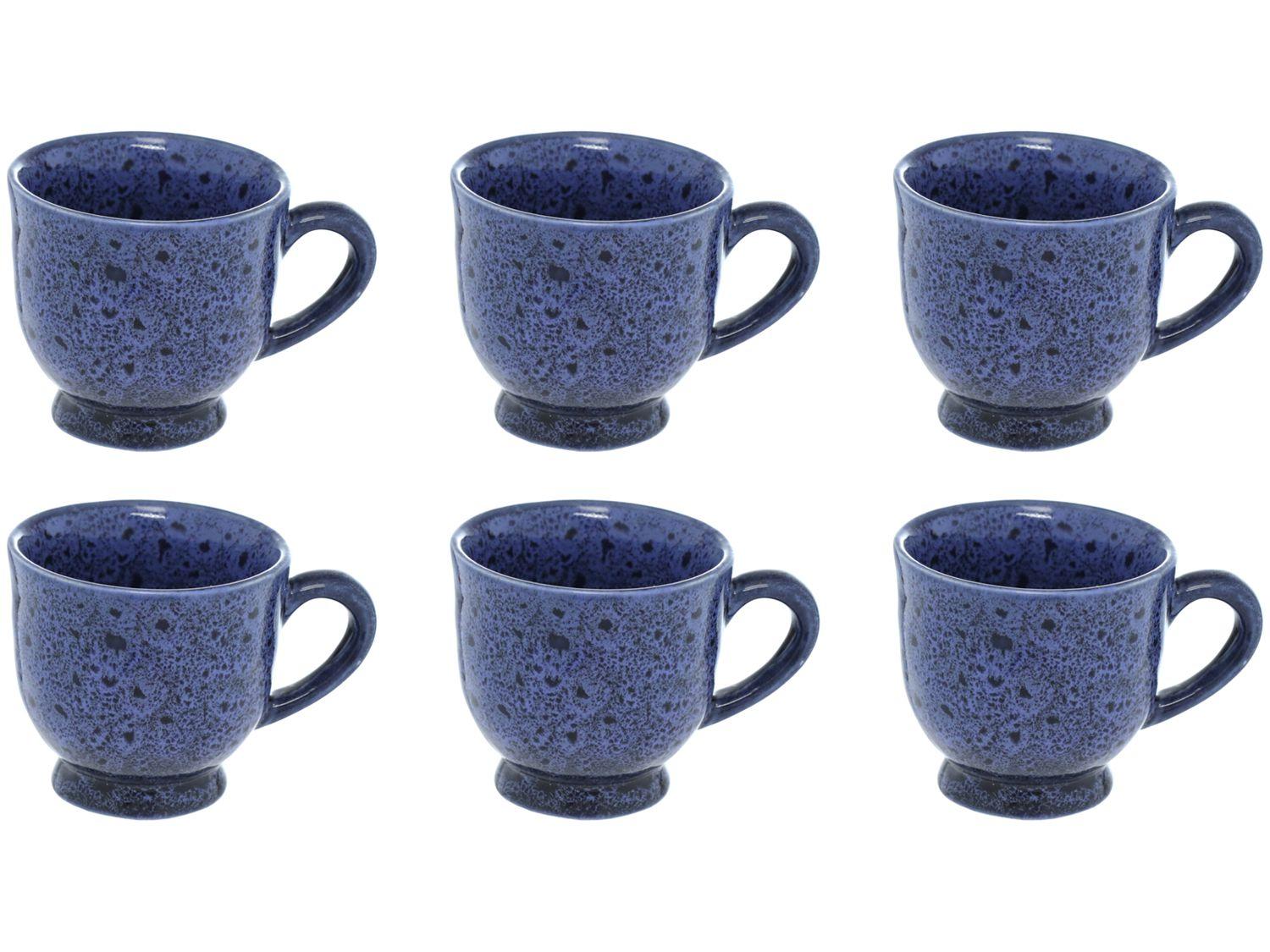 Jogo de Xícaras de Café 100ml Hauskraft Reactive Glaze 6 Peças
