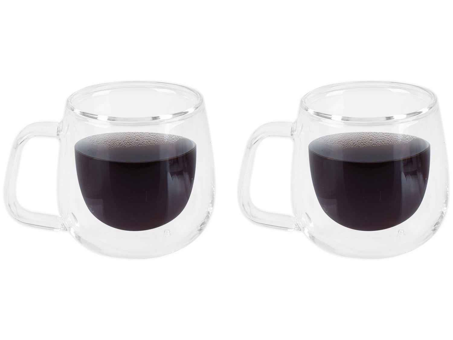 Jogo de Xícaras de Café 100ml Tramontina Vidro Duplo 64760440 2 Peças