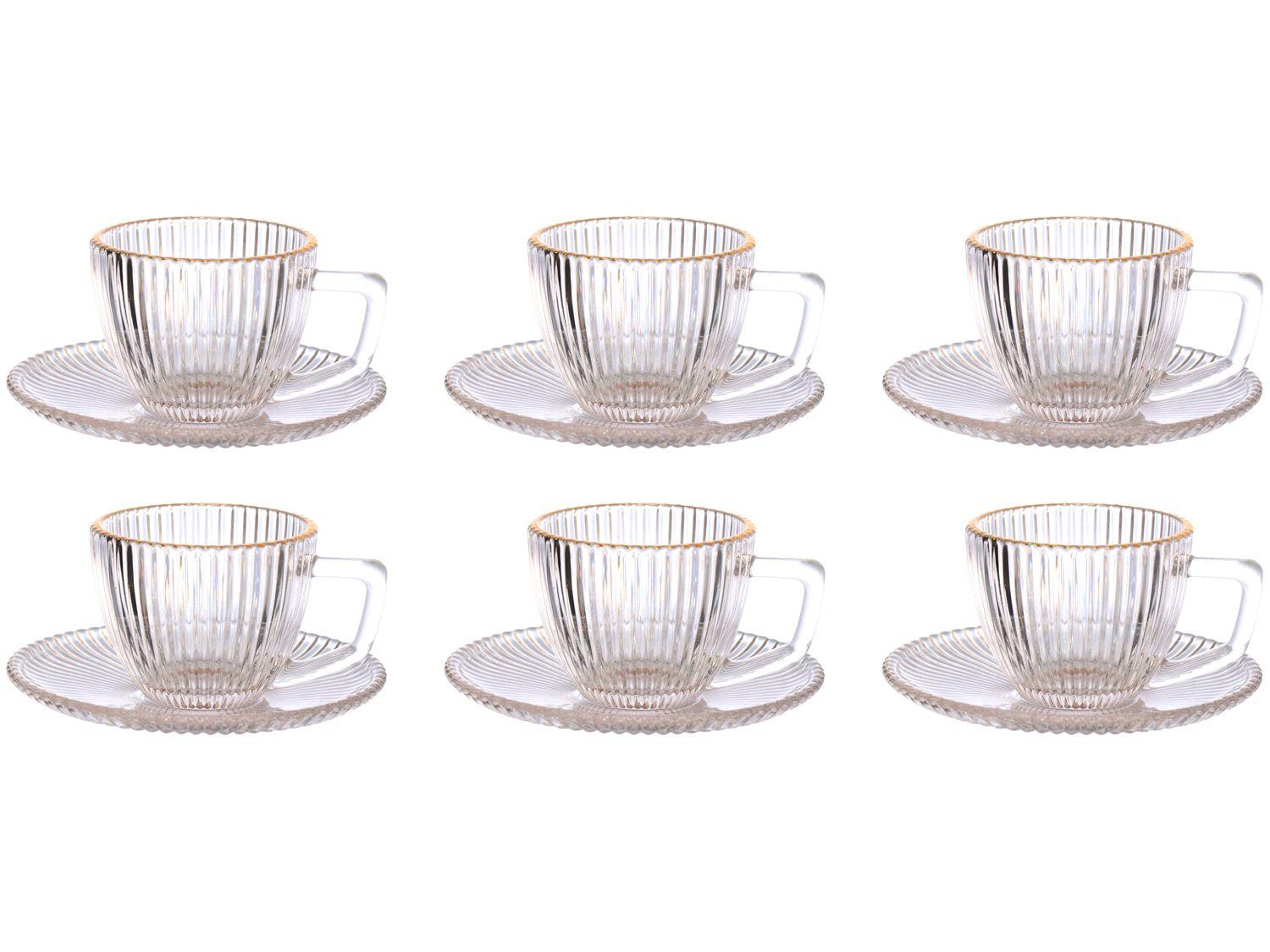 Jogo de Xícaras de Café 90ml Hauskraft Graffiato 6 Peças