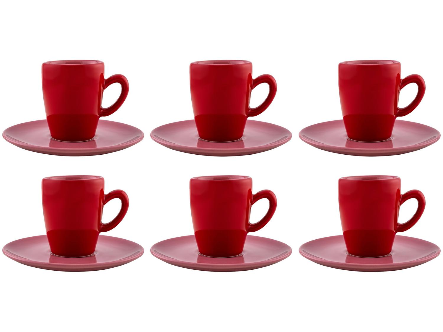 Jogo de Xícaras de Café de Porcelana 75ml Oxford Complementos Espresso 6 Peças