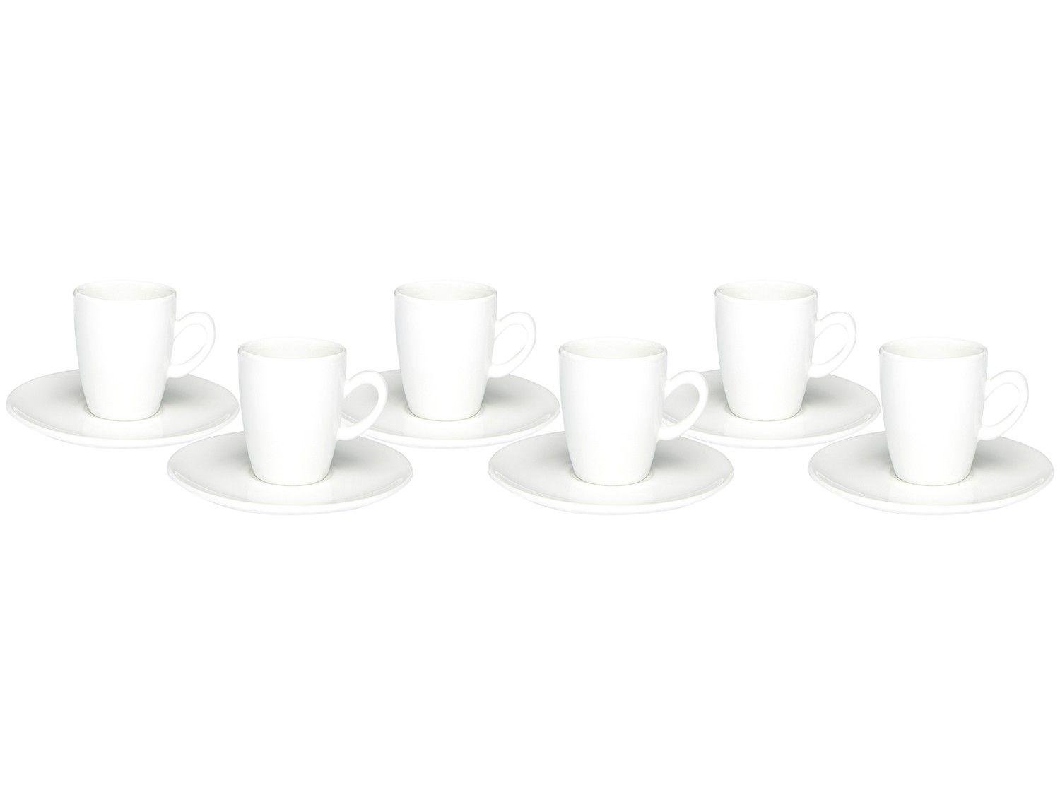 Jogo de Xícaras de Café Porcelana 75ml Oxford