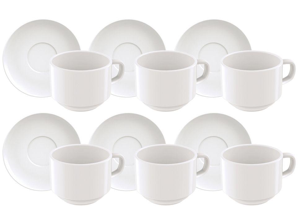 Jogo de Xícaras de Chá de Porcelana 240ml 