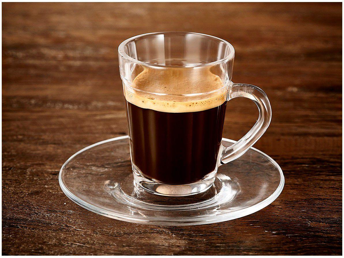 Jogo de Xícaras para Café Vidro 8 Peças Nadir Americano Shopping Smiles