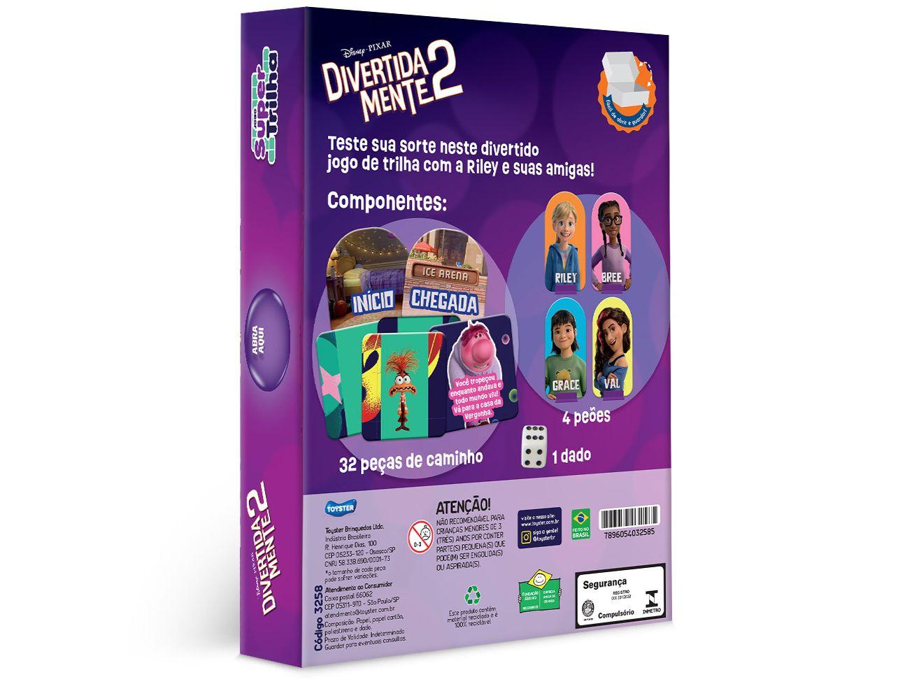 Jogo Divertida Mente 2 Tabuleiro Jak Super Trilha