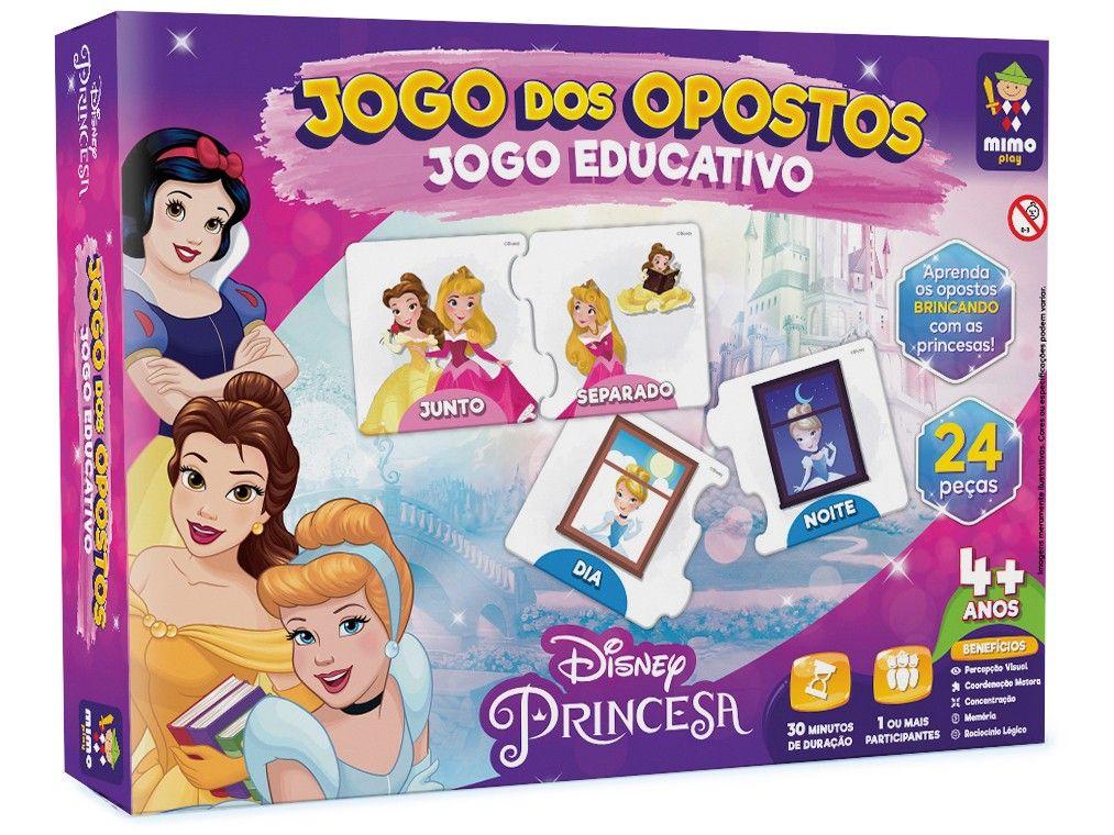 Jogo dos Opostos Princesas Disney Mimo Toys