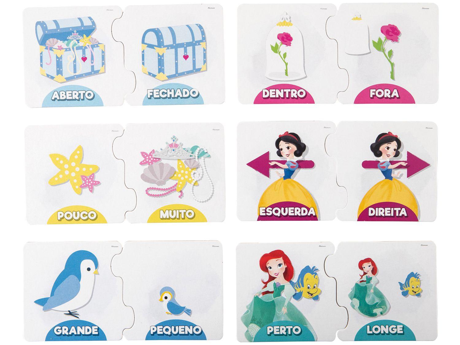 Jogo dos Opostos Princesas Disney Mimo Toys