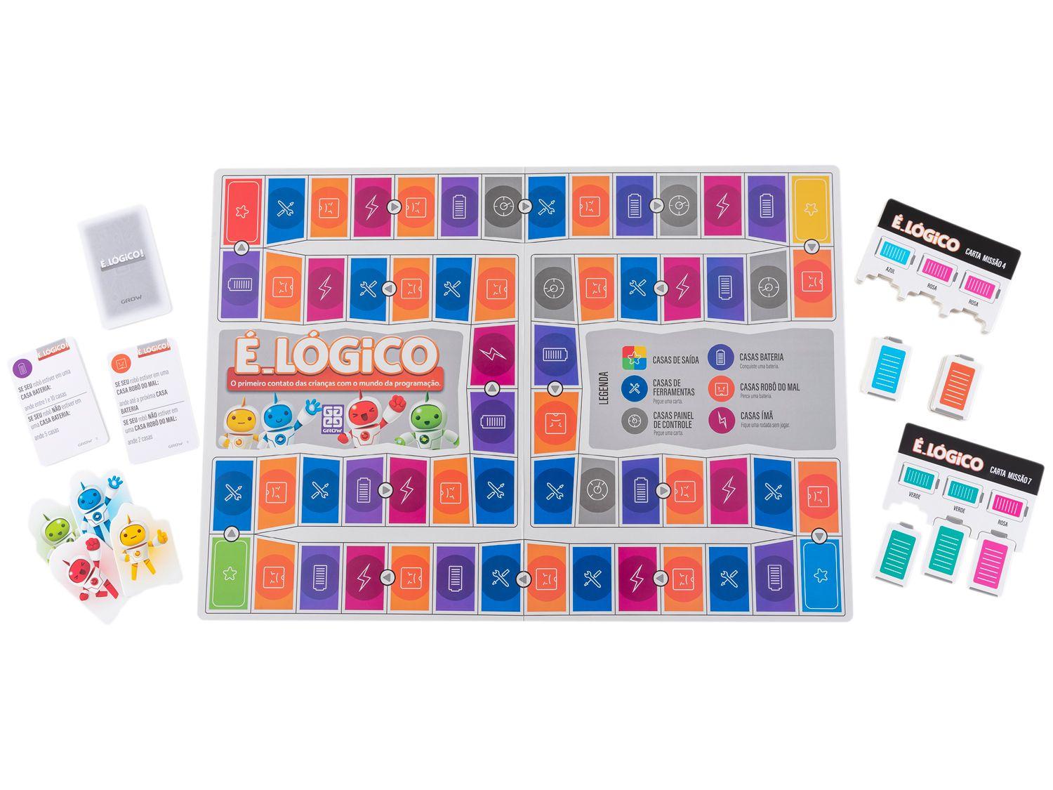 Jogo É Lógico! Tabuleiro Grow