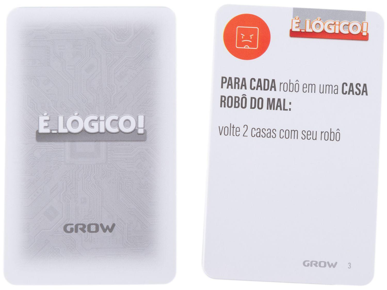 Jogo É Lógico! Tabuleiro Grow