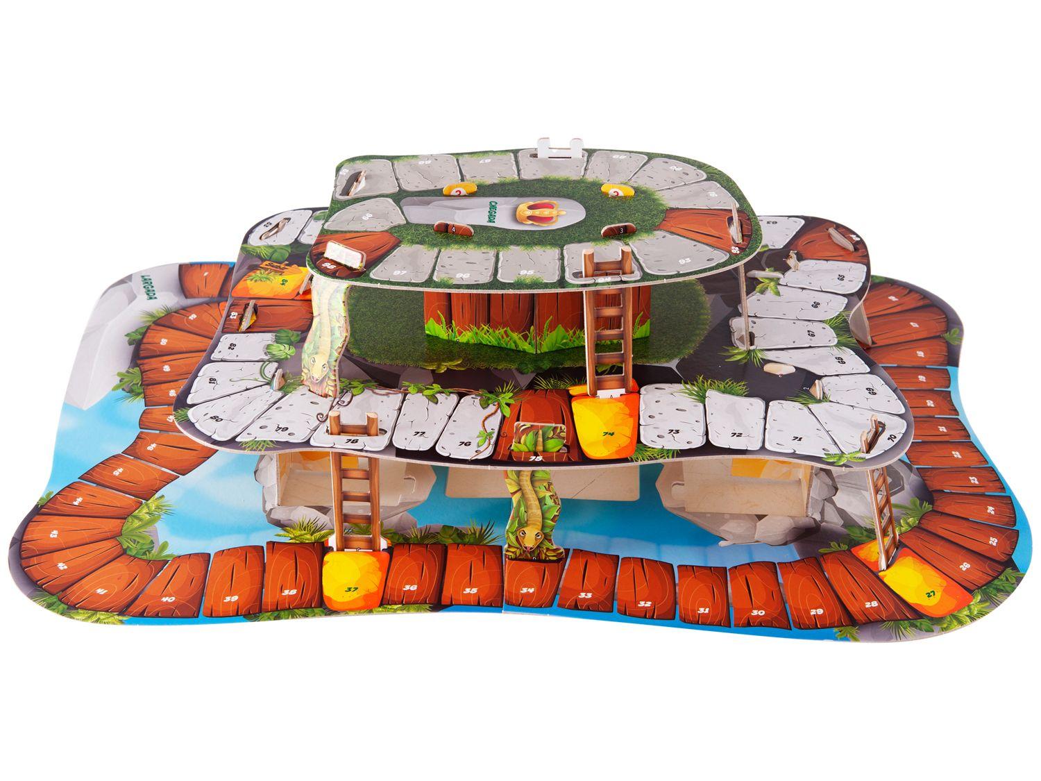 Jogo Escadas & Serpentes Tabuleiro Grow