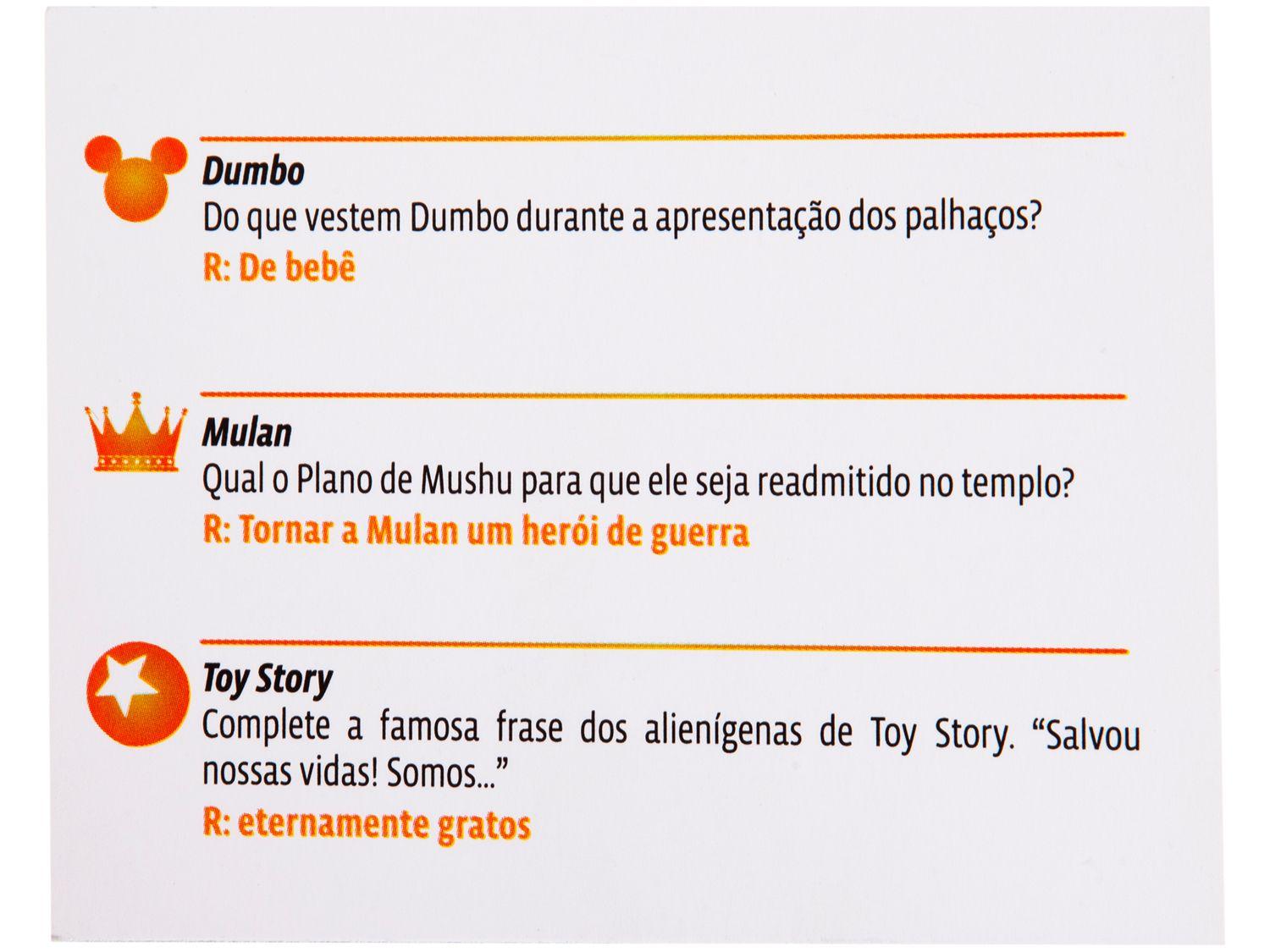Jogo G.Office Quiz Disney Tabuleiro Toyster