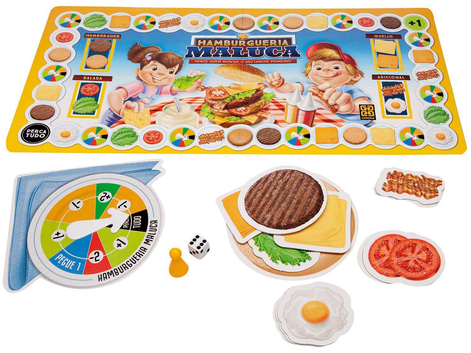 Jogo de Tabuleiro - Hamburgueria Maluca - Grow - Ri Happy