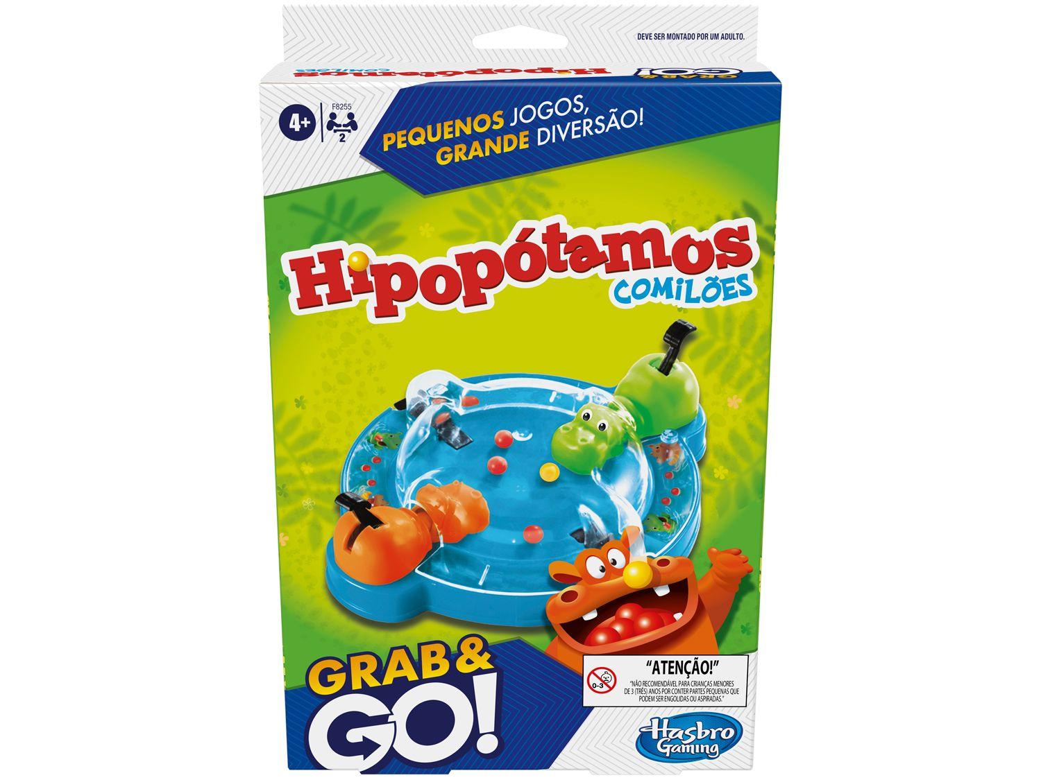 Jogo Hipopótamos Comilões Grab & Go Hasbro