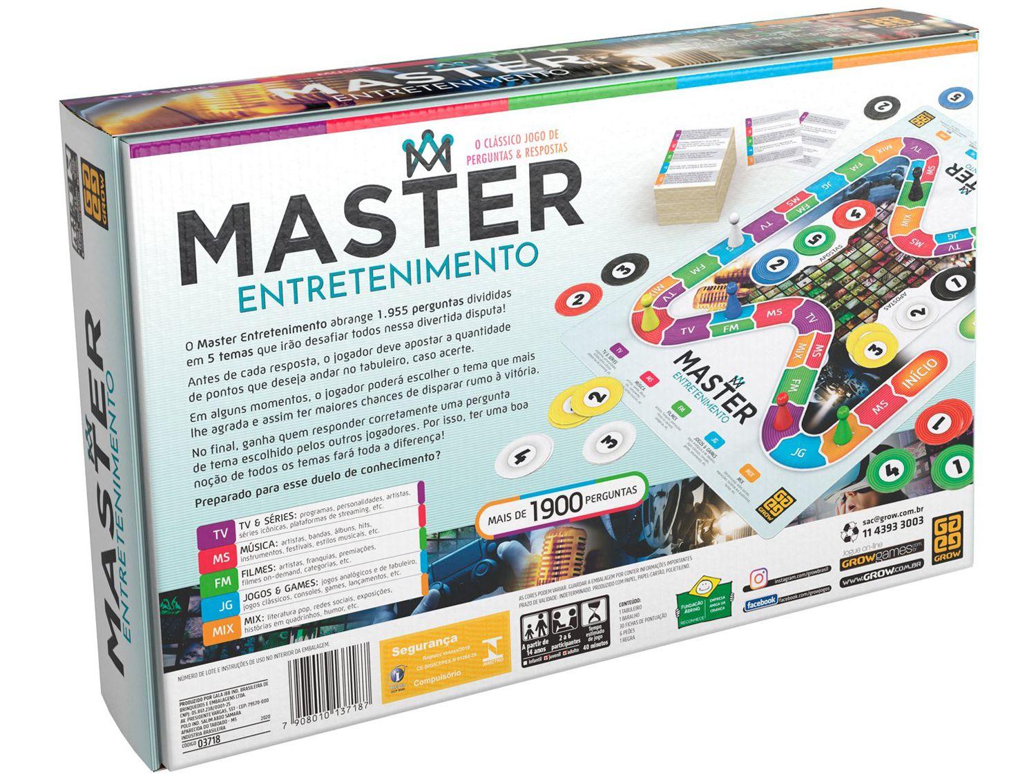 Jogo Master Entretenimento de Tabuleiro Grow